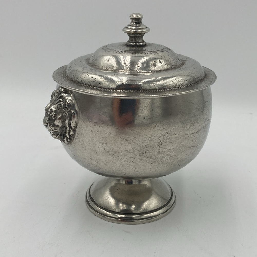 Pewter Goblet with Lid